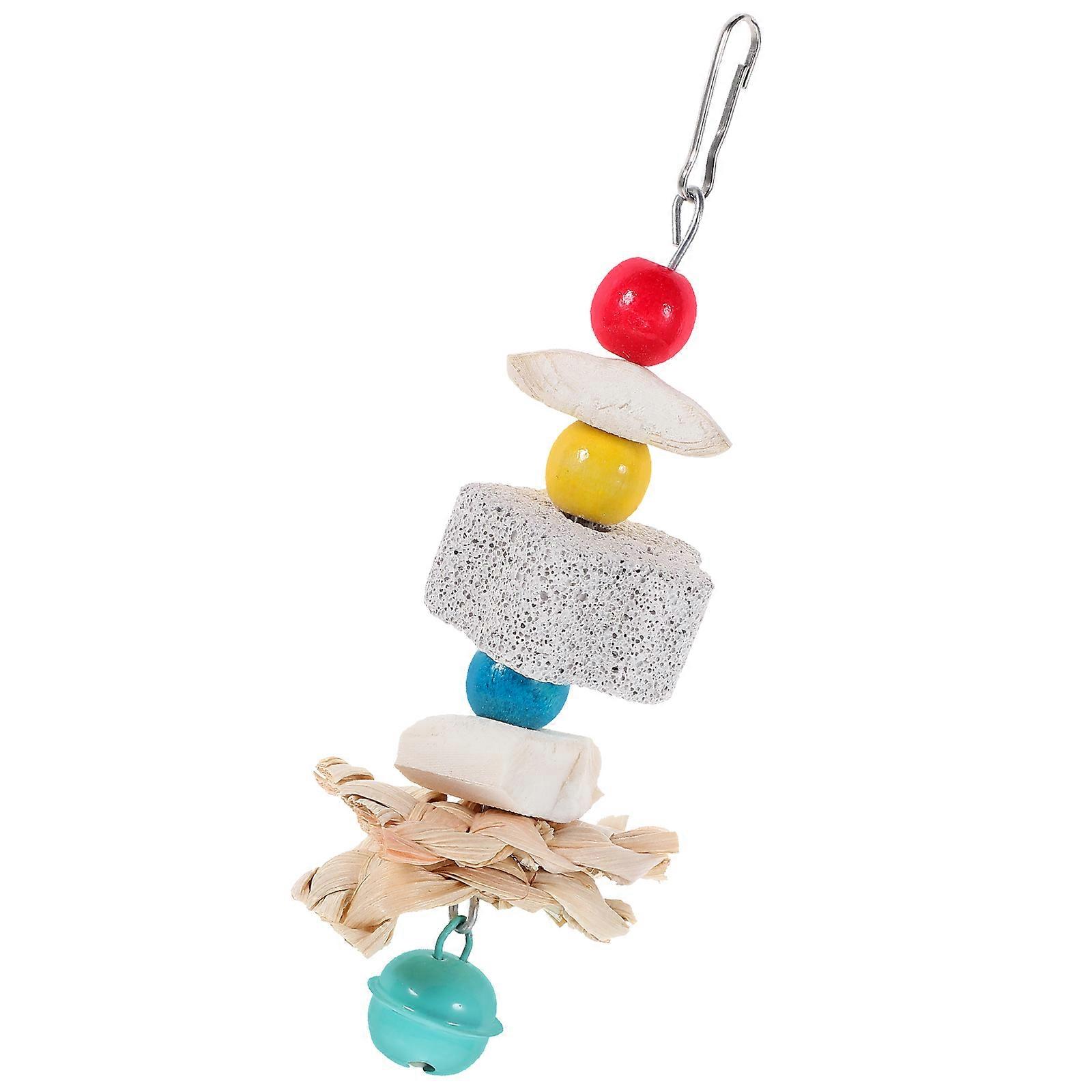 Natural Volcanic Rock Chew for Birds and Pets – Multi Functional Foraging & Chewing Accessory for Parrots, Rabbits, Budgies, and Small Animals