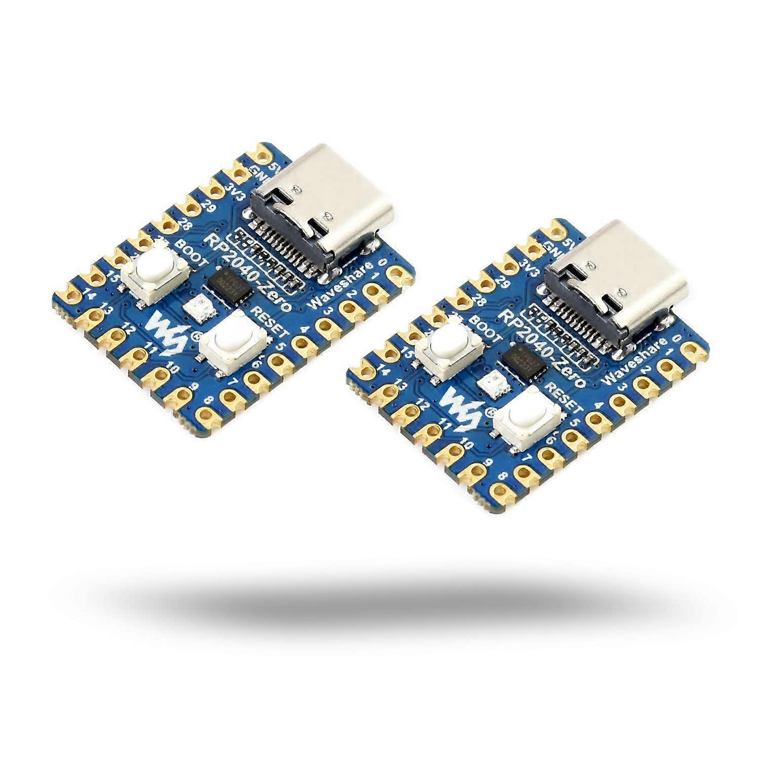 RP2040Zero Mini Development Board (2 PCS), Compact Microcontroller Development Board, Support C/C/Python Development