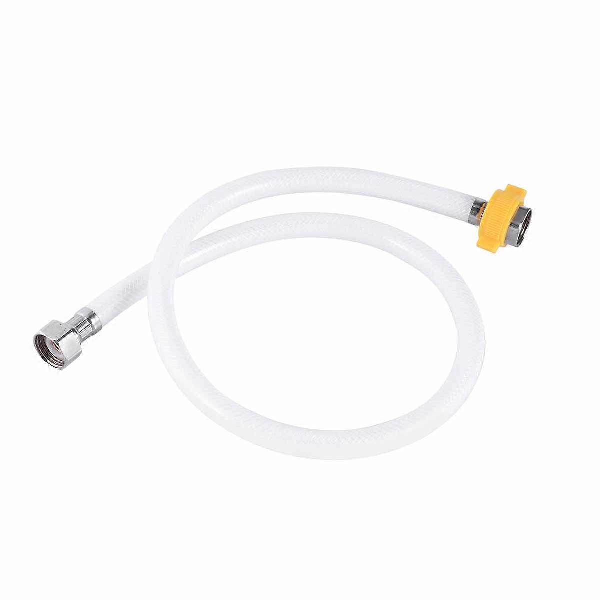 Flexible PVC Drinking Water Hose for RV Use with Reinforced Kink Resistance and 2 Connectors White