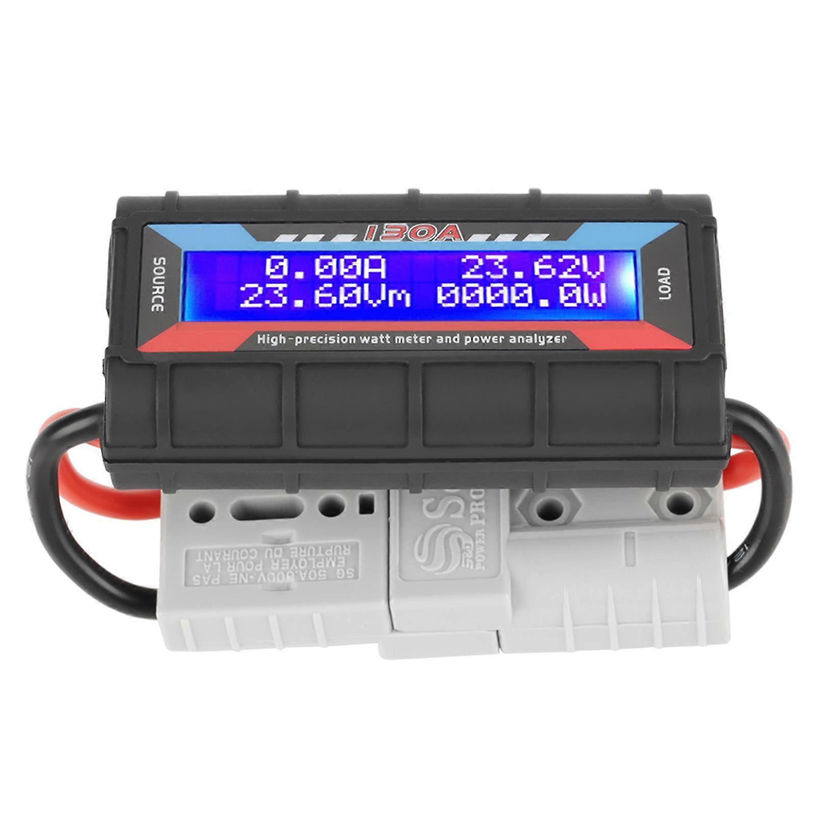 8V~60V High Precision Wattmeter Voltmeter Ammeter Power Analyzer for Model Airplane (130A)