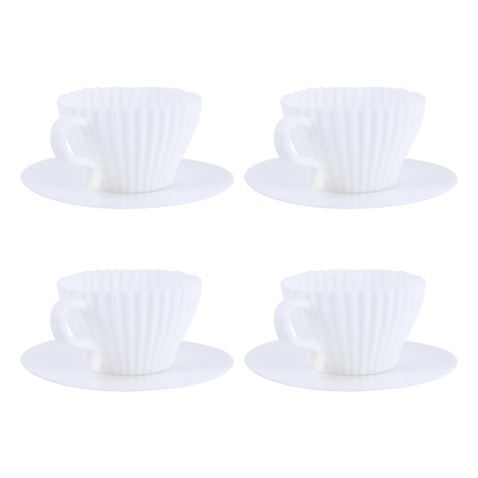 DIY Making Silicone Baking Molds with Teacup Design 8Pcs Set