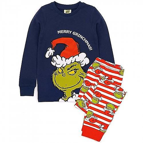 The Grinch Childrens/Kids Fitted Christmas Pyjama Set