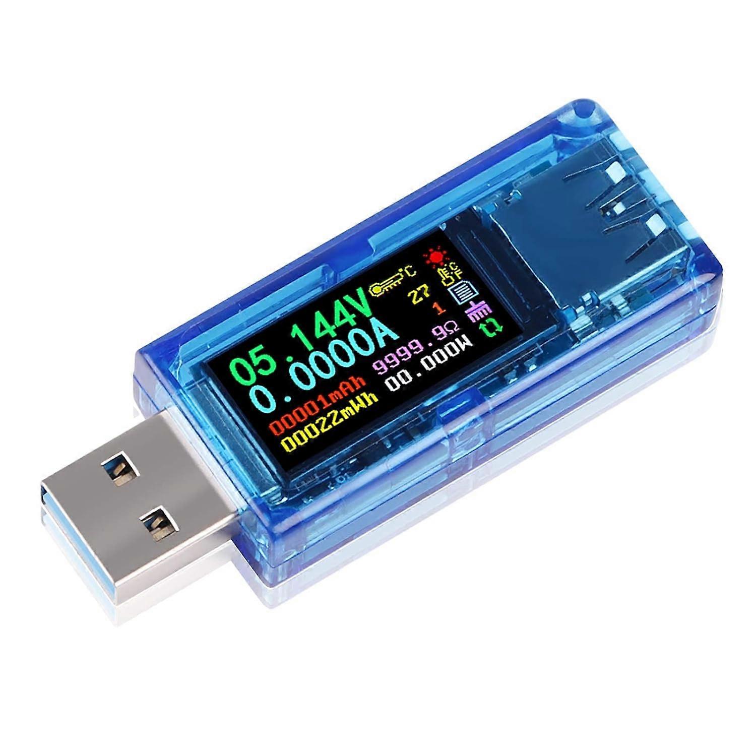 USB 3.0 Tester Multimeter 3.7-30V 0-4A USB Digital Current and Voltage Tester Meter Voltmeter Ammete
