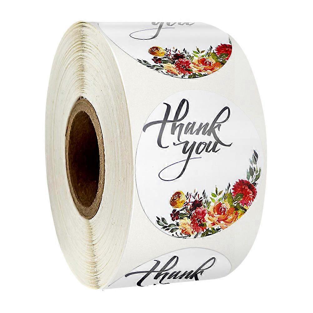 Self-Adhesive Label Stickers Multi Color for Sealing Decoration Round Shape 1 Roll 500 Pieces