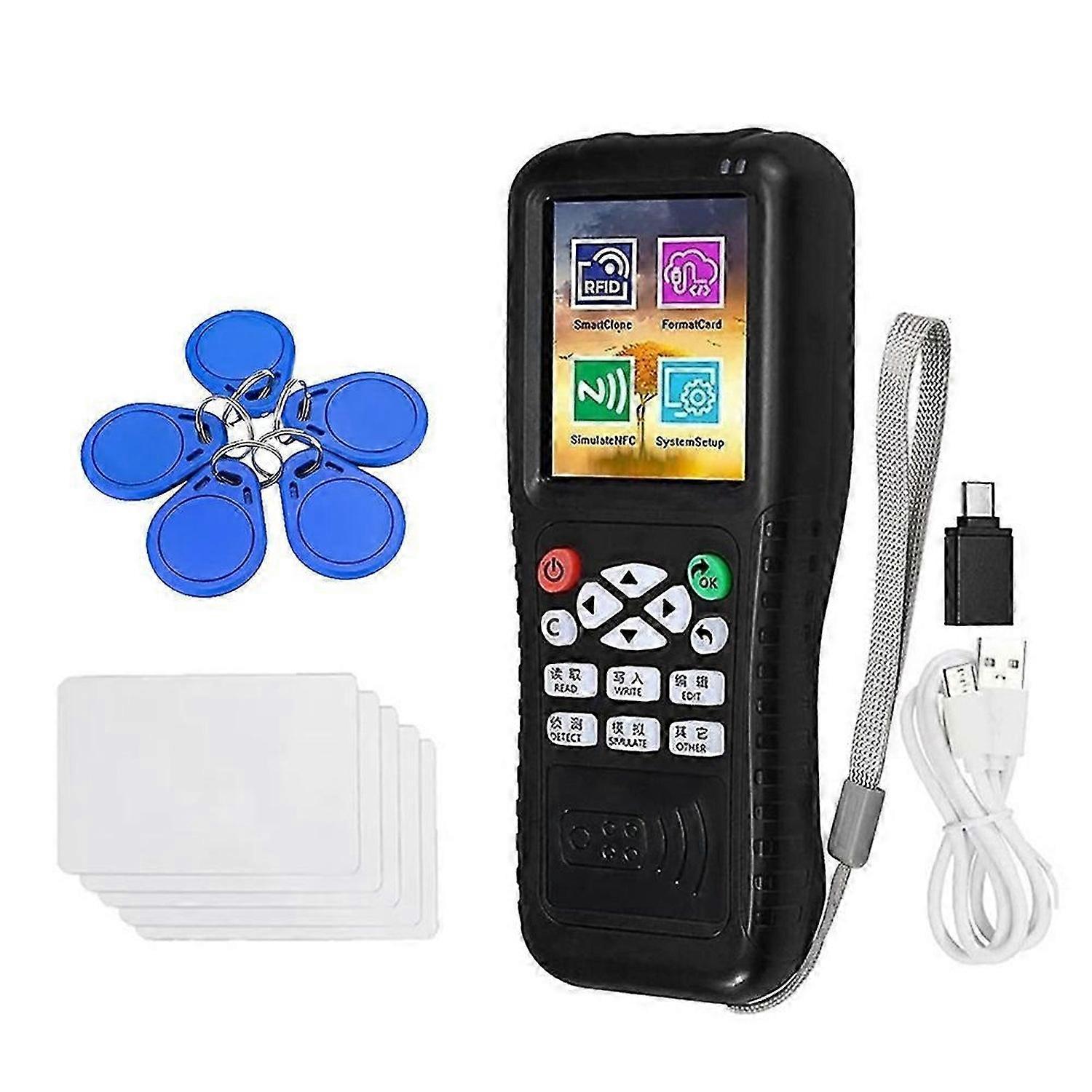 X100 RFID NFC Smart Card Reader Writer+5 X CUID Card/Keychain RFID Duplicator ID IC Card Programmer