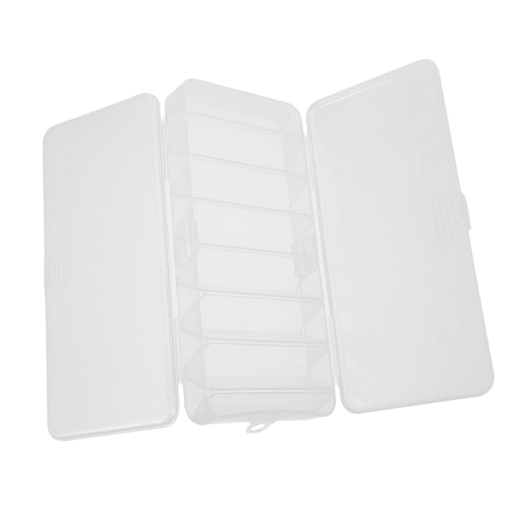 Double-Sided Fishing Lure Box With Lid, Dual Compartments, For Fishing Tackle And Artificial Lures, Portable Storage