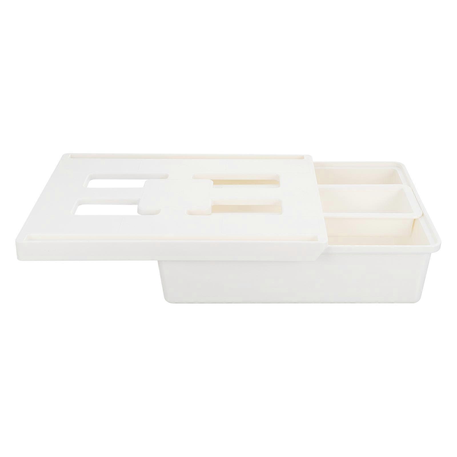 Adhesive Under Desk Drawer Organizer for Office with No Drilling Required Storage Box