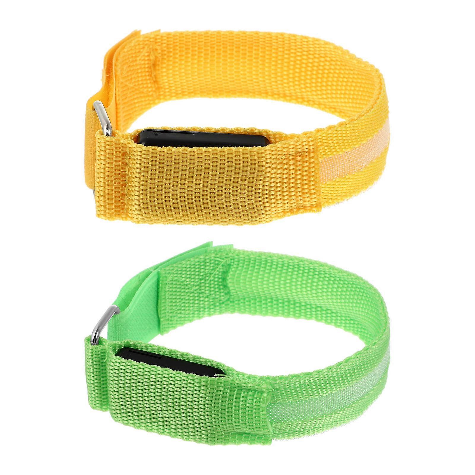 Adjustable Reflective Armband for Sports Made of Durable Nylon in Assorted Color 2Pcs