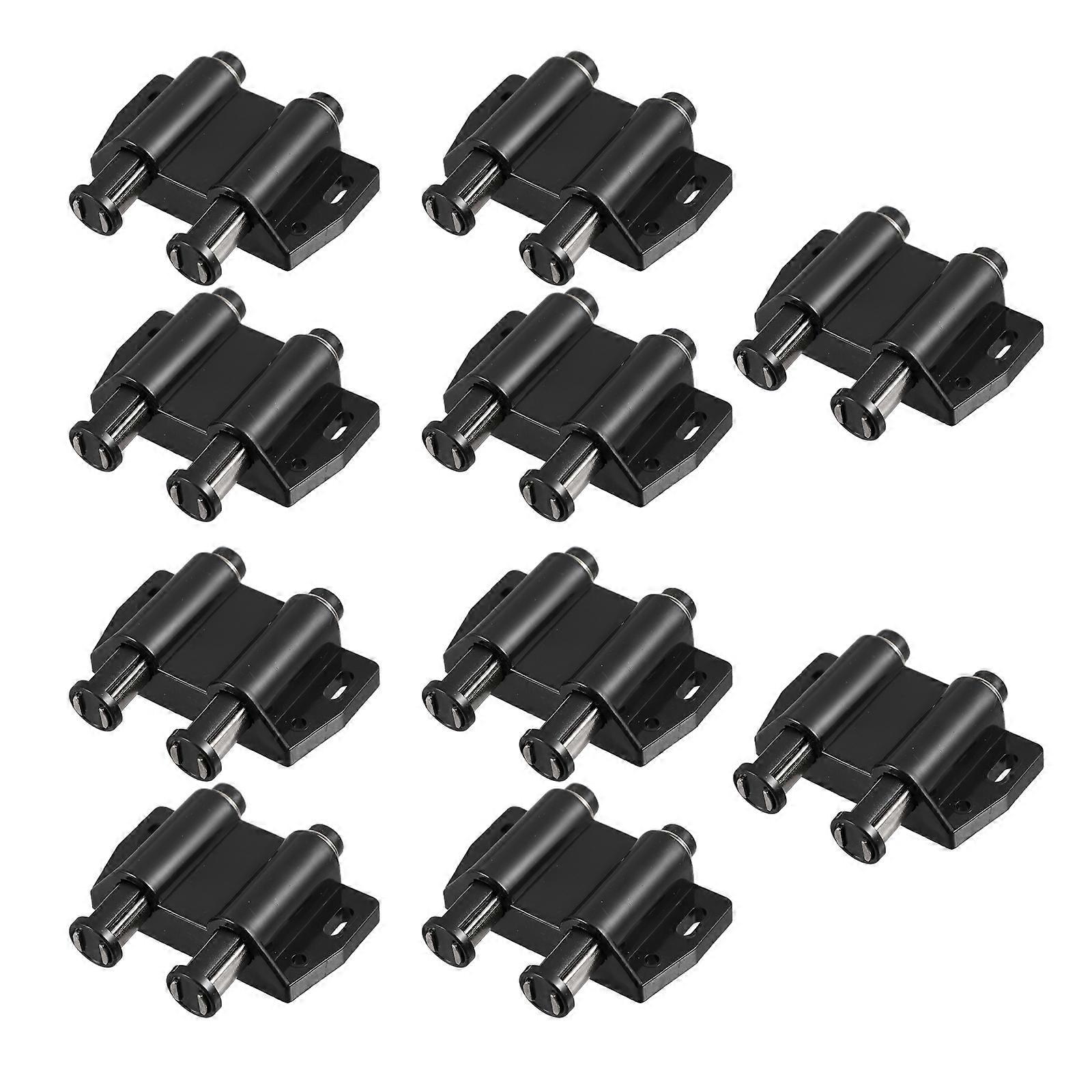 Strong Magnetic Cabinet Latches Durable Nylon Push Open Catches for Kitchen Drawers & Wardrobe Doors, Self Release Double Head Design