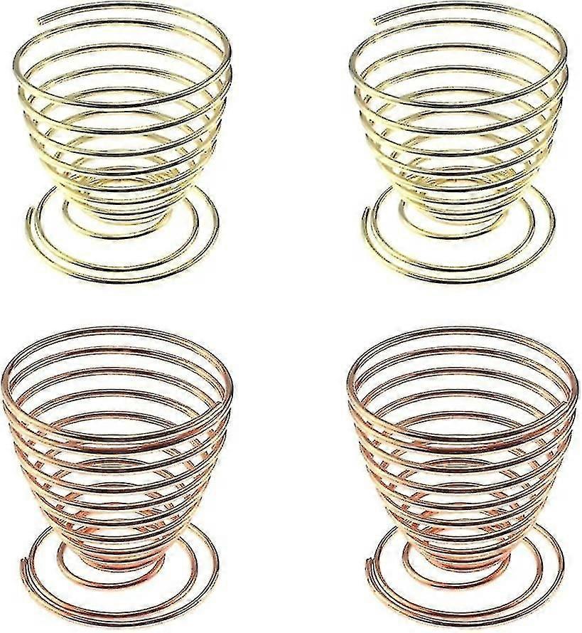 Eierbecher 4er Set, Eierbecher, Eierbecherhalter aus Edelstahl