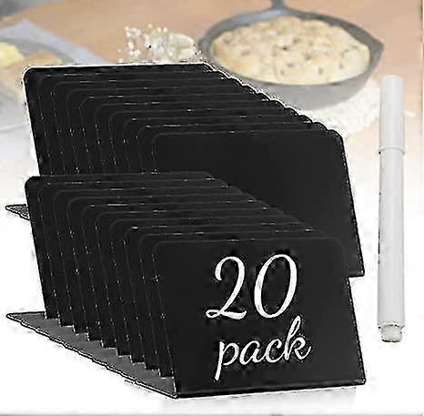 Mini Chalkboard Signs with Liquid Chalk Marker - Small Wooden Labels with Easels