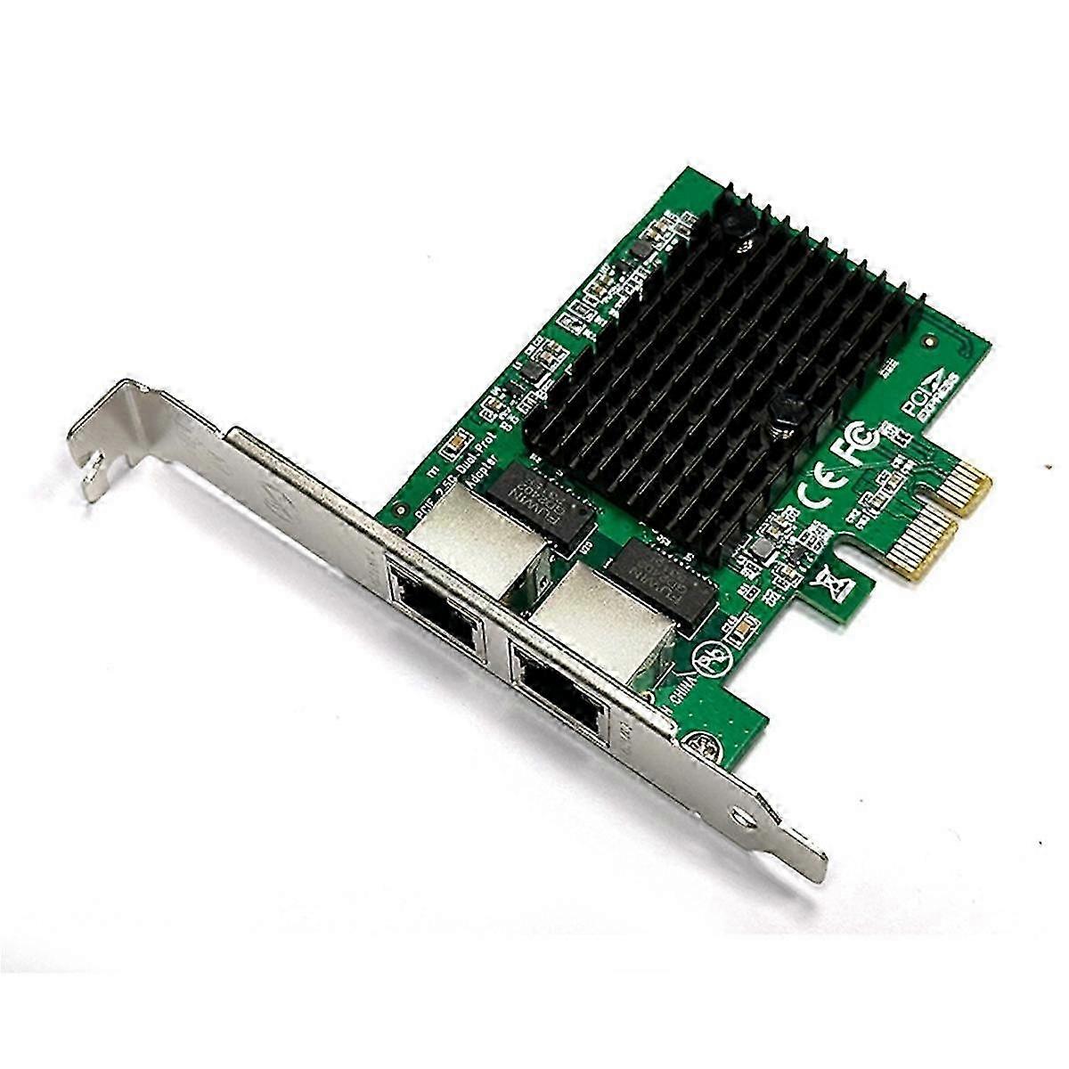 2-Port-2,5-G-PCIe-Netzwerkkarte 2,5-Gigabit-Ethernet-Adapter für Desktop-PC