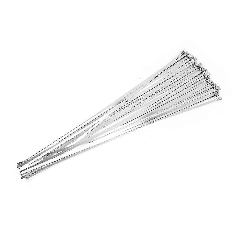 100pcs 4.6*450mm Stainless Steel Self Locking Cable Ties Wrap Strap