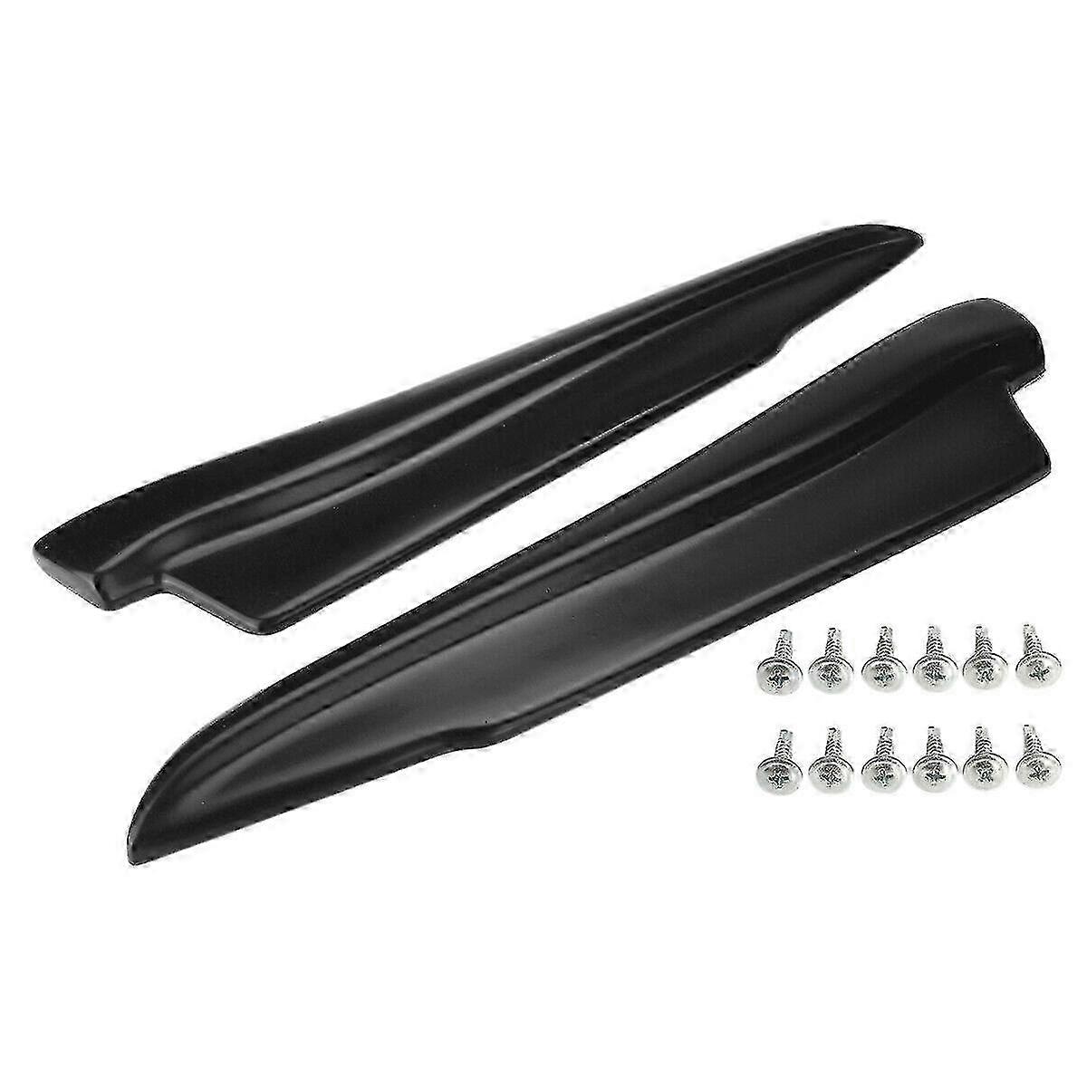 1 Pair Matte Black Rear Bumper Valance Lip Compatible with Certain Models of E90 E91 E92 E93 M3