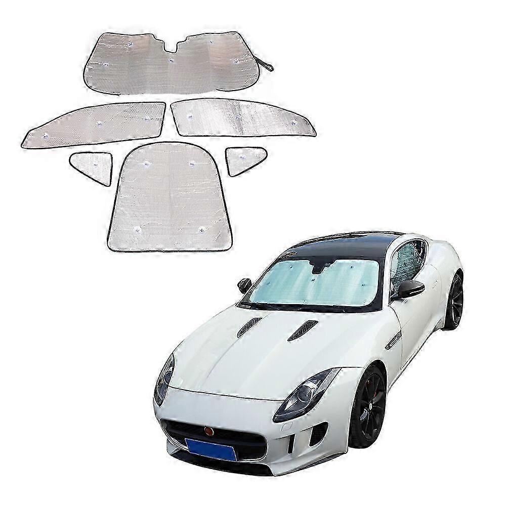6pcs Window Sun Sun Visor Set For F-type 2013-2022