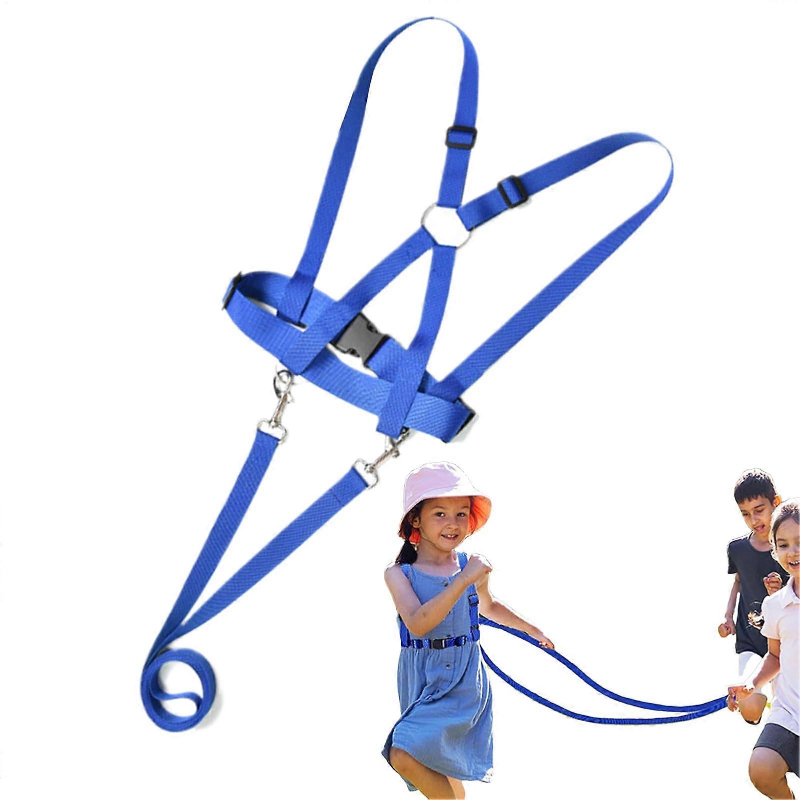 Safe Riding Halter, Adjustable Lead Rope for Kids Equestrian Equipment Role Play Accessories for Girls Ages 3 and Up Blue