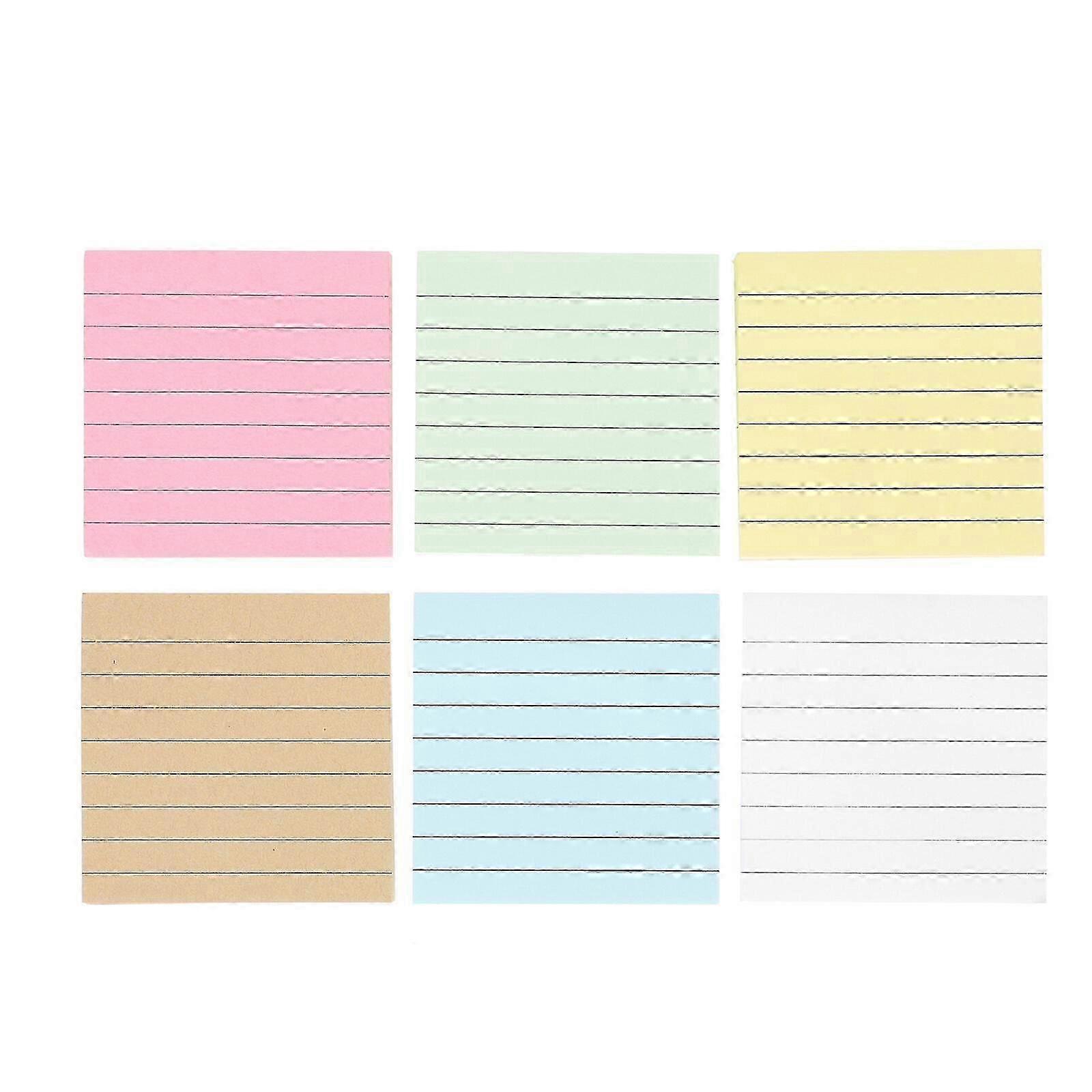 12pcs Tearable Sticky Notes To-do List Notepads Office Message Stickers Colorful Pads