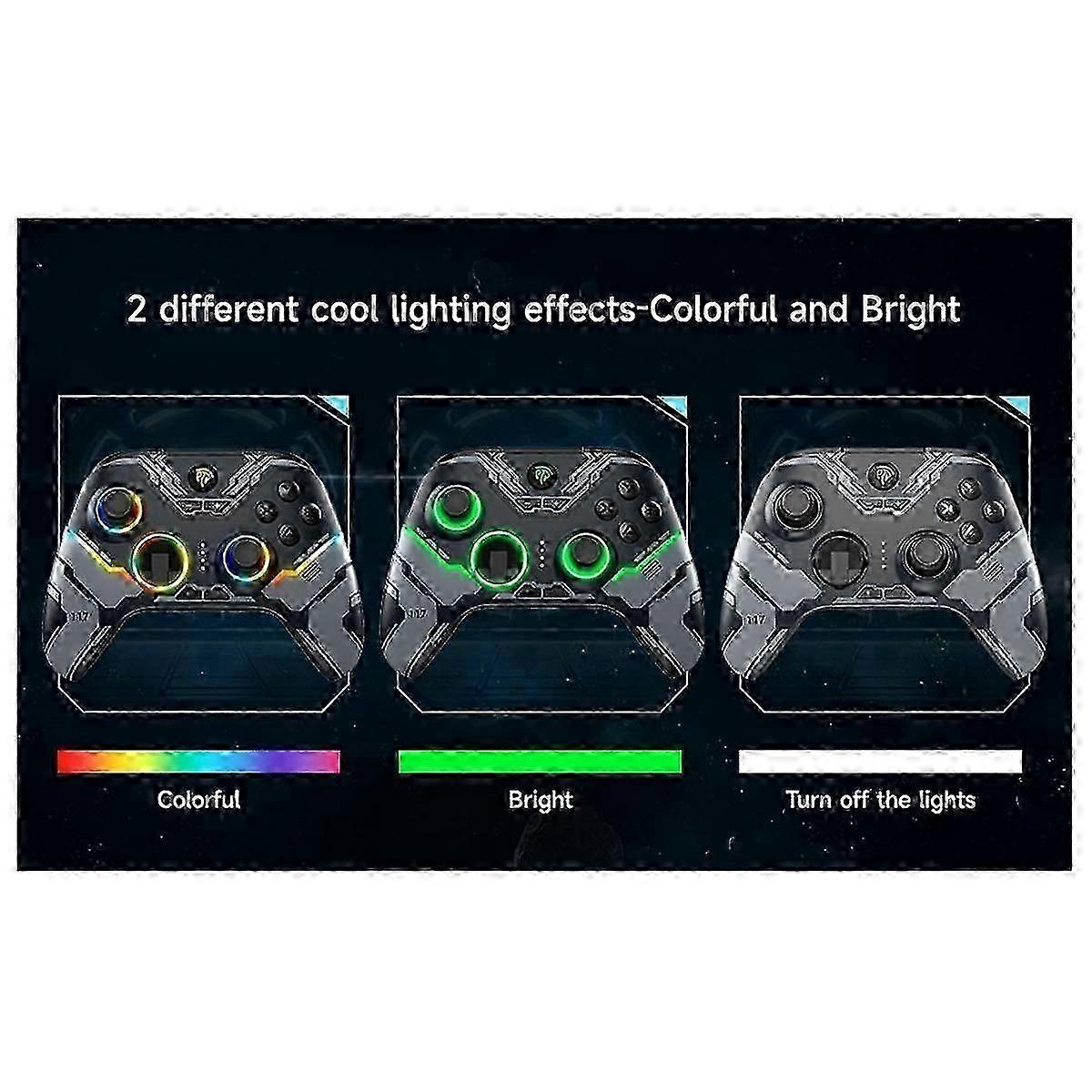 X15 , for PC Windows, Android/IOS Phone, Switch, RGB Light, Hall Joystick Gamepad bs