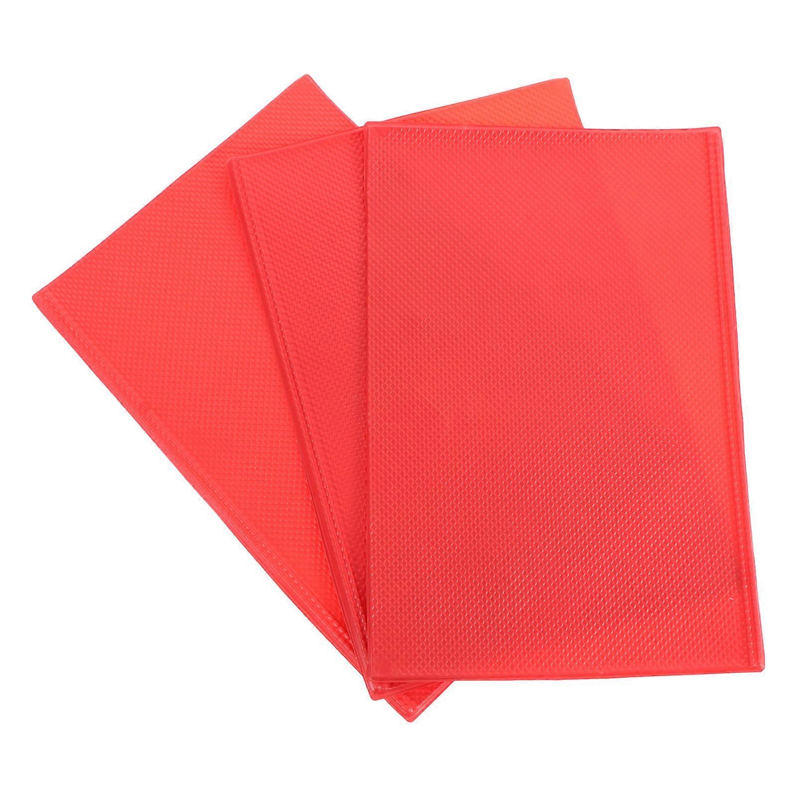 FRCOLOR 3 Pcs Fish Scale Pattern Decorative Roof Plastic Tiles for Model Sand Table
