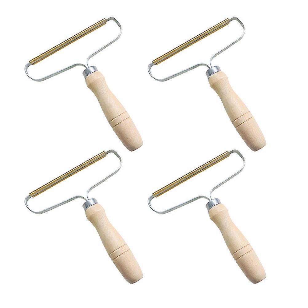 Lint Trimmer Manual Lint Remover Sweater Defuzzer Wooden Handle Clean Bedding