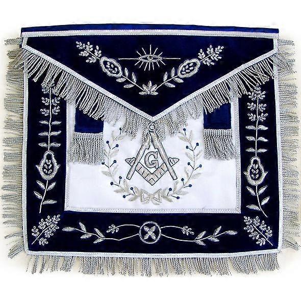 Masonic Master Mason Bullion Hand Embroidered Apron Vine Work