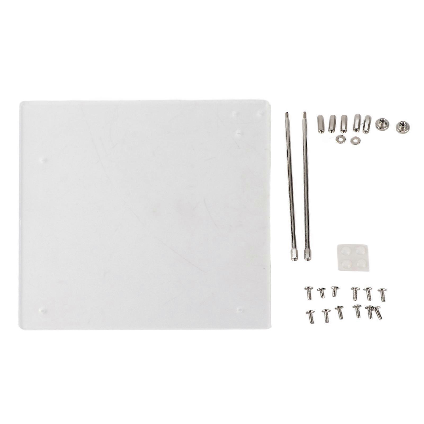 Open Frame Transparent Acrylic Overlock Computer Case DIY Base Stand For ITX Motherboard