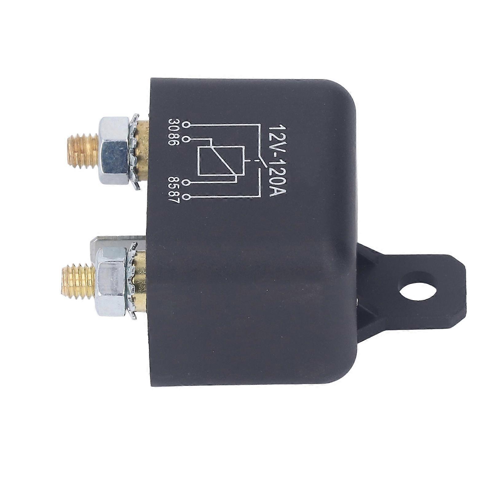 Car Starter Relay 2.4W 120A 4 Pin Normally Open Contact Brass Coil High Starting Power Car Relay Switch 12V 