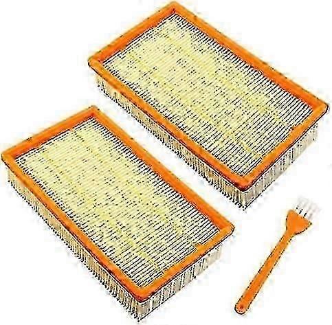 Flat Pleated Filters for Hilti VC-20U VC-40U Robot Vacuums, 2-Pack