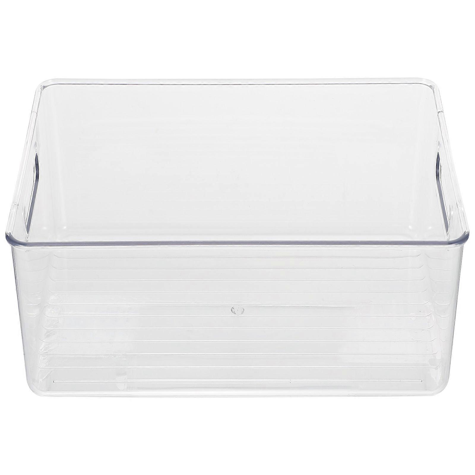 Stationery Box Organizing Container Transparent Plastic Bin For Coffee Table Dinner Table Stylish Organizer 1Set