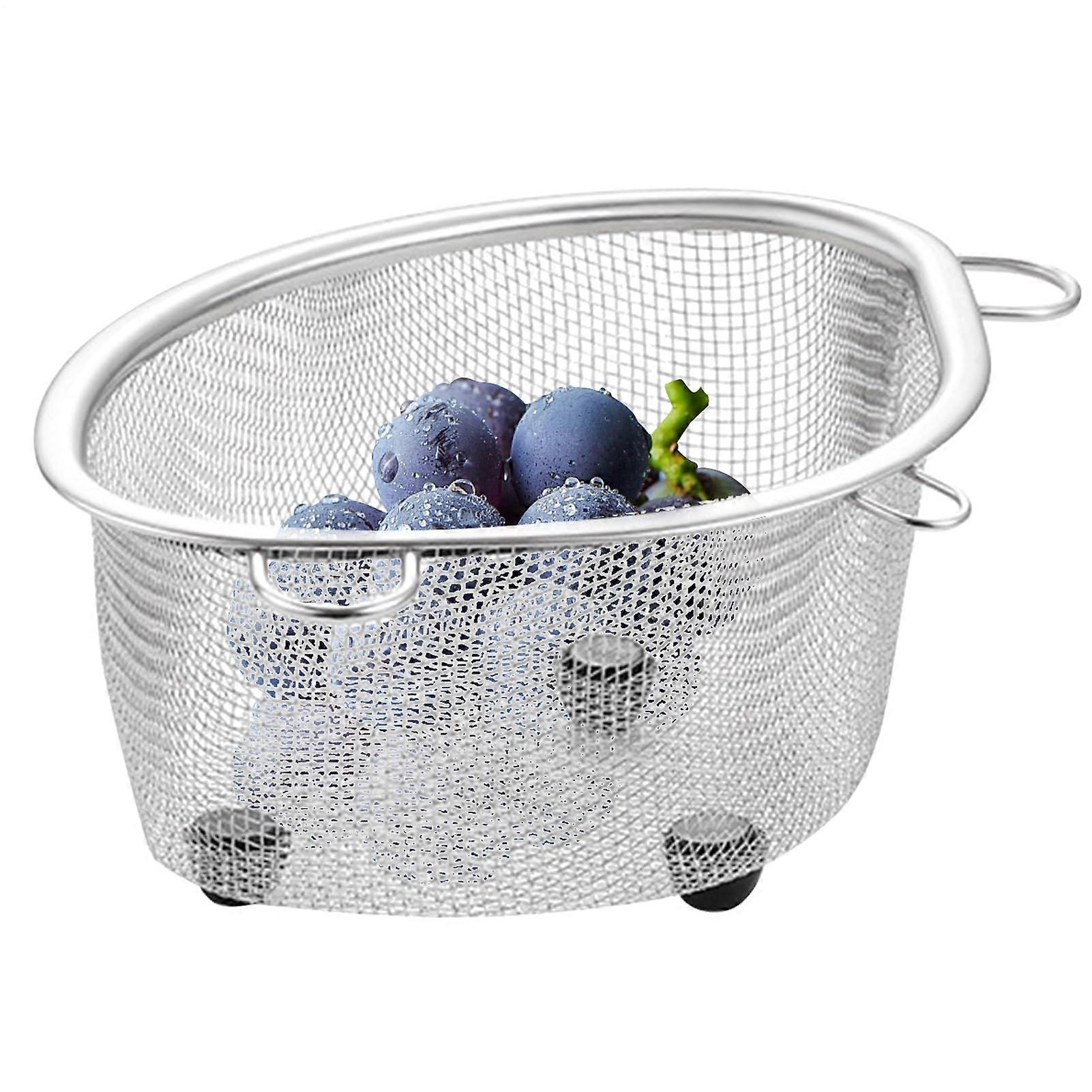 Drain sieve basket, odorresistant, food catcher, kitchen sink strainer with mesh filter design, removable tray.