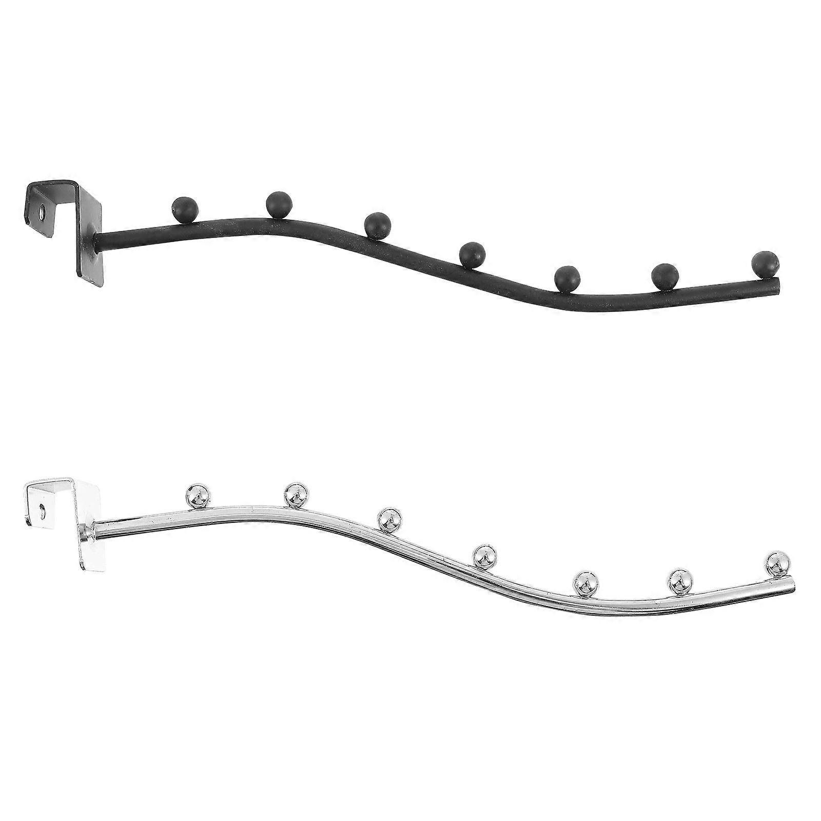Decorative Hook Storage Organization Garment Display Hooks Dormitory Use 11×1.4×1.2in 2Pcs
