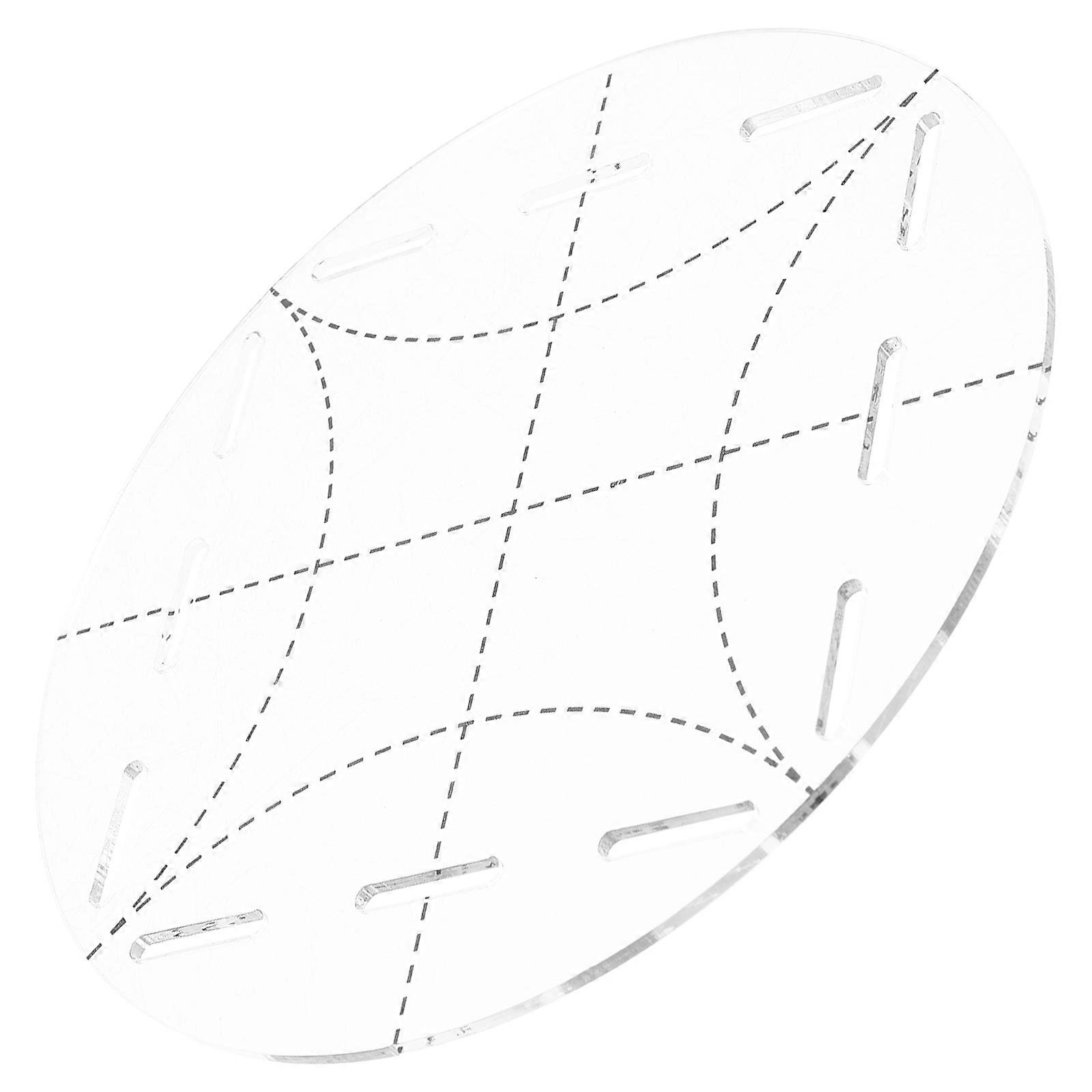 Durable Acrylic Quilting Ruler for DIY White Color Easy to Use in Sewing Projects 6.5 Inches