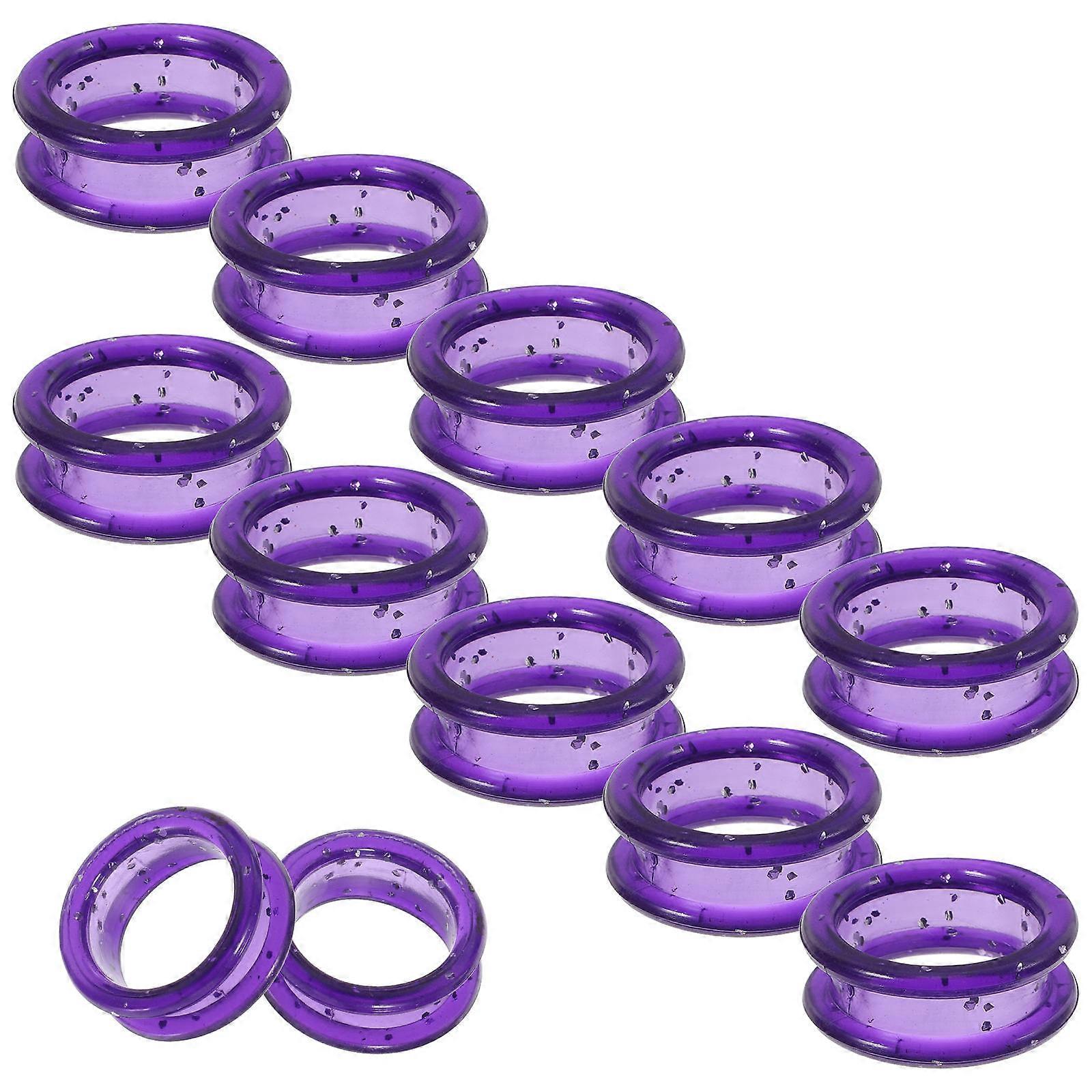MLINS 12pcs Soft Silicone Scissors Finger Ring Rubber Dog Grooming Tools for Dogs Cat Pet Grooming Kit Dog Shears Rubber Ring