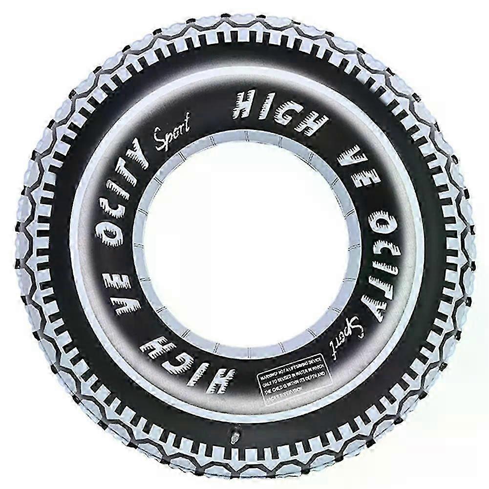 Sturdy Tire Pattern Inflatable Swim Ring for Leakproof Pool Floating