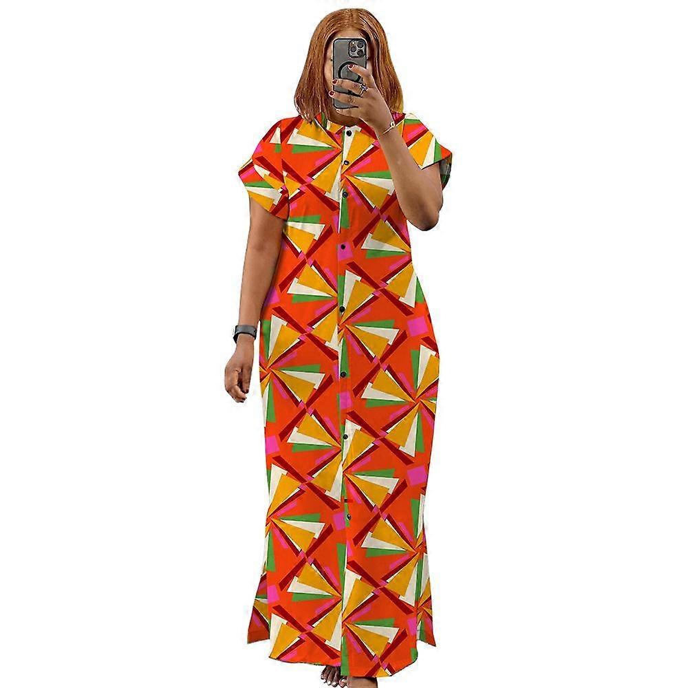 Naisten Mekko Pystykaulus Temperamentti Vyötäröllä Jaettu paita Pitkä mekko Plus-koko Mekot