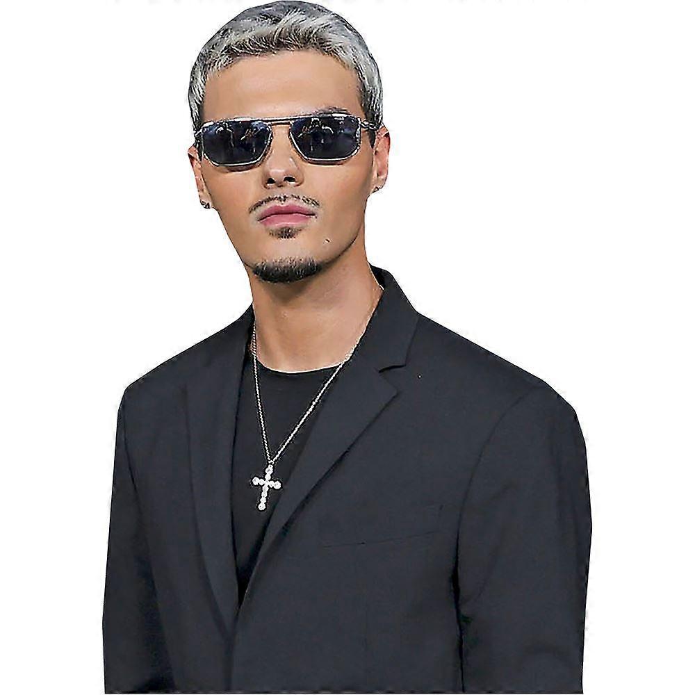 Abraham Mateo (Black Outfit) Half Body Buddy Cutout