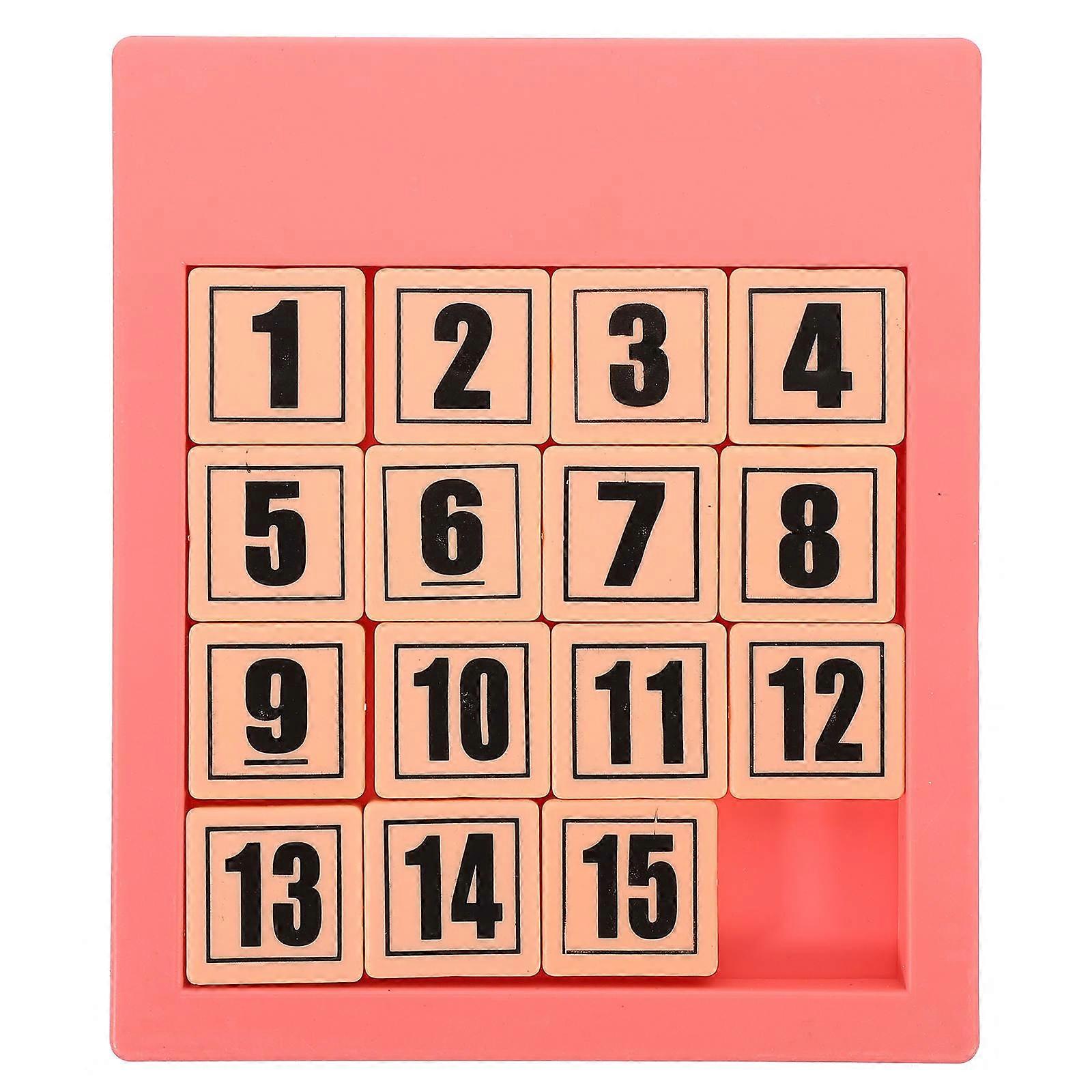Educational Sliding Number Puzzle for Brain Teaser, Early Learning, Cognitive Development, Logical Thinking Training, STEM Fun Plaything for Boys