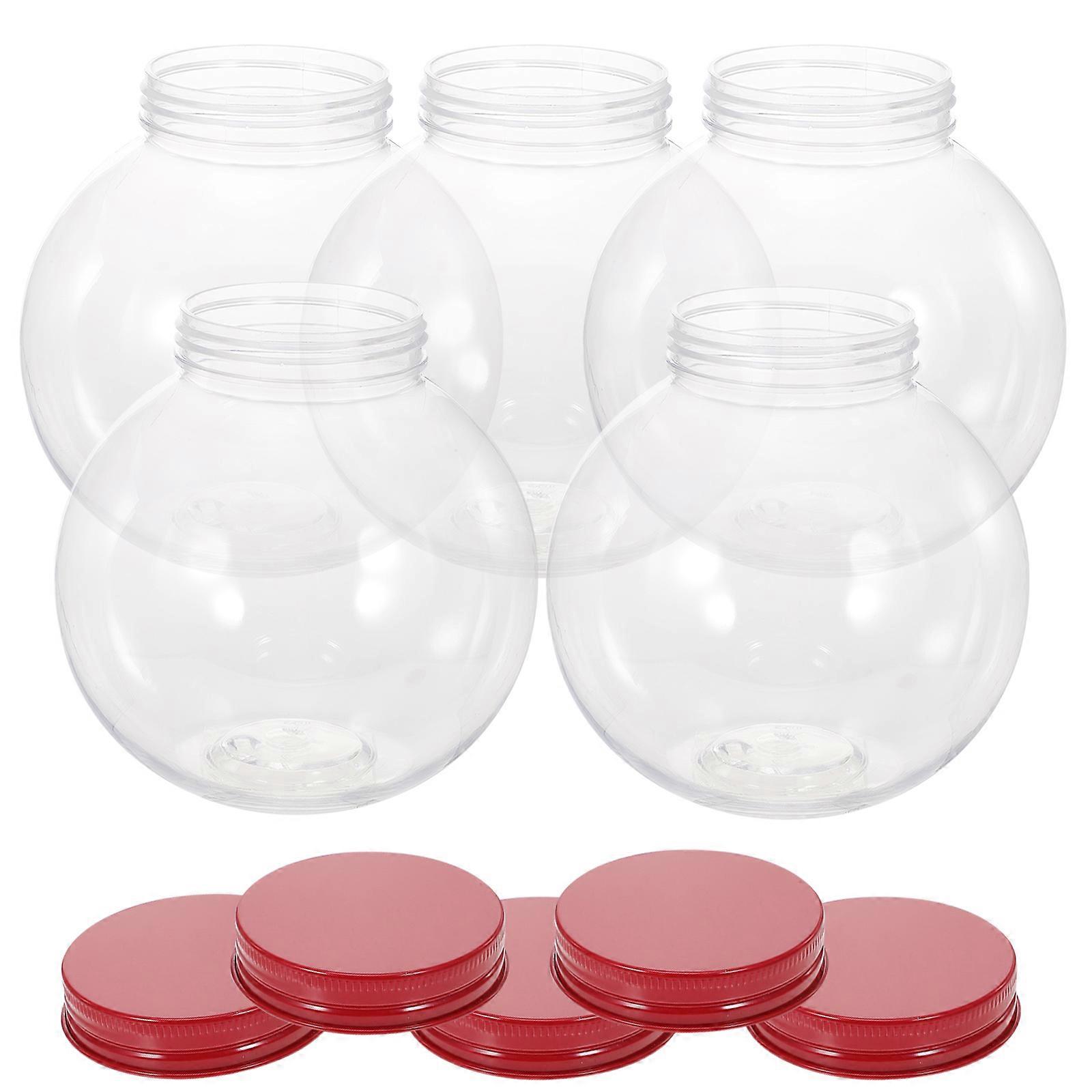 Unique Cookie Jars Candy Display Containers Wedding Decor 500ml 5Pcs
