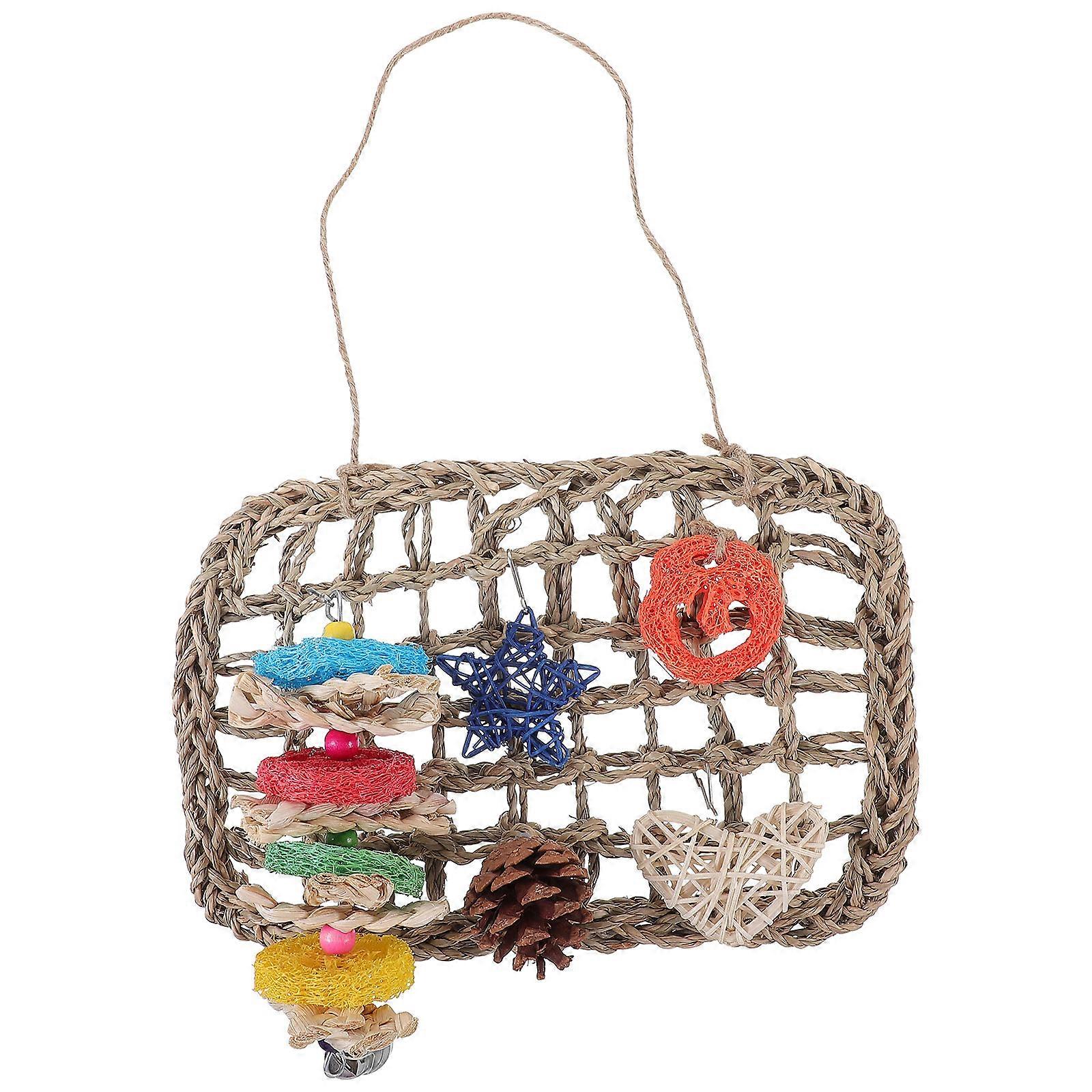 1 Set Bunny Chew for Rabbits, Natural Hanging Teeth Grinder for Pets, Supports Health in Guinea Pigs and Hamsters