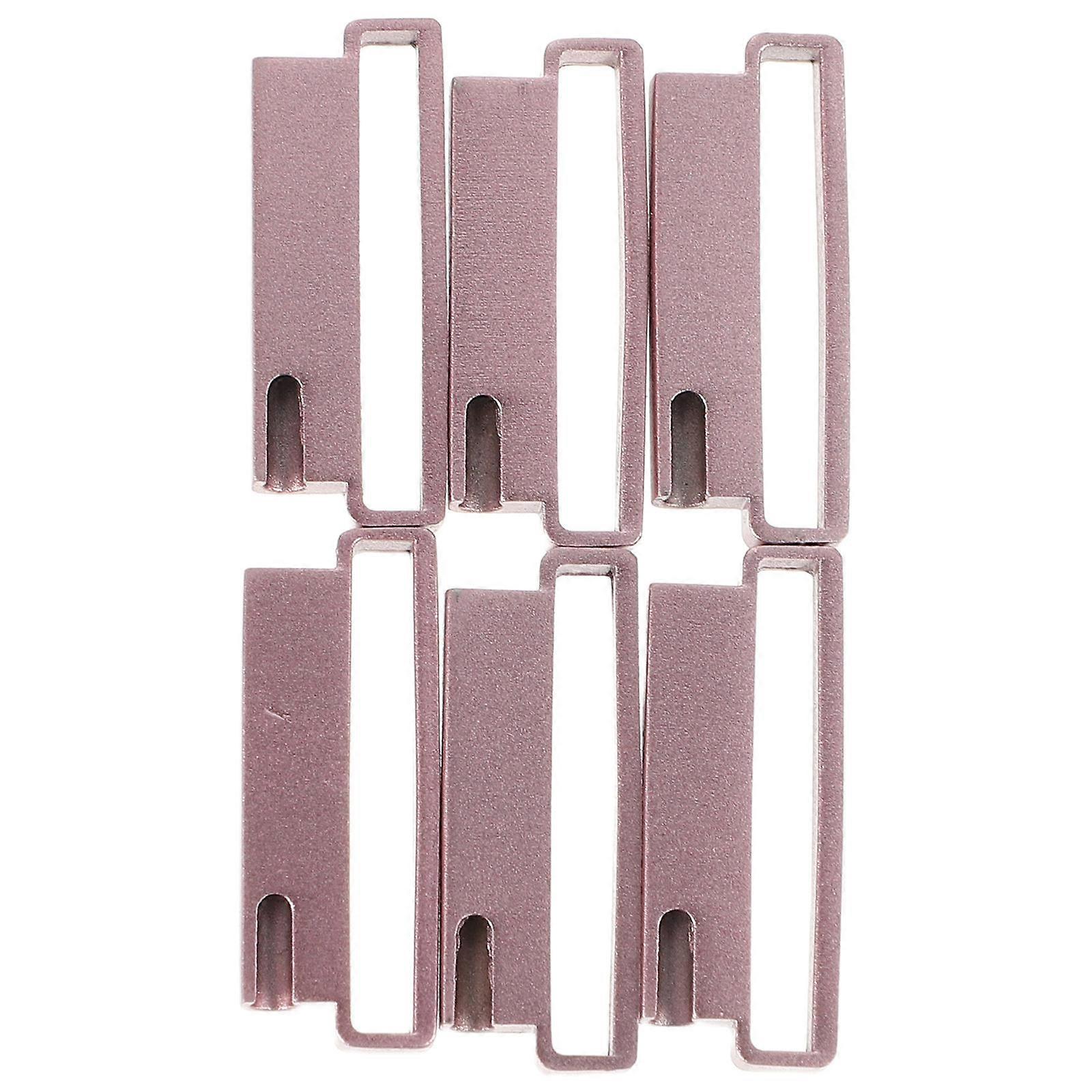 Watch Band End Connector Pink Color Simple Design For Watch 6Pcs