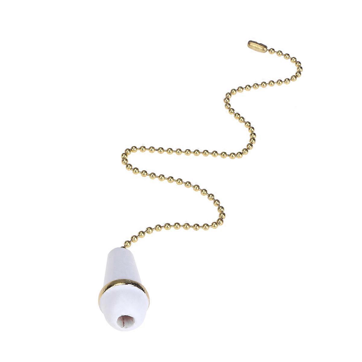 White Plastic Chandelier Pendant for Decor Use Easy to Install with 2PCS Walnut Vintage Chain 6.3 Inches