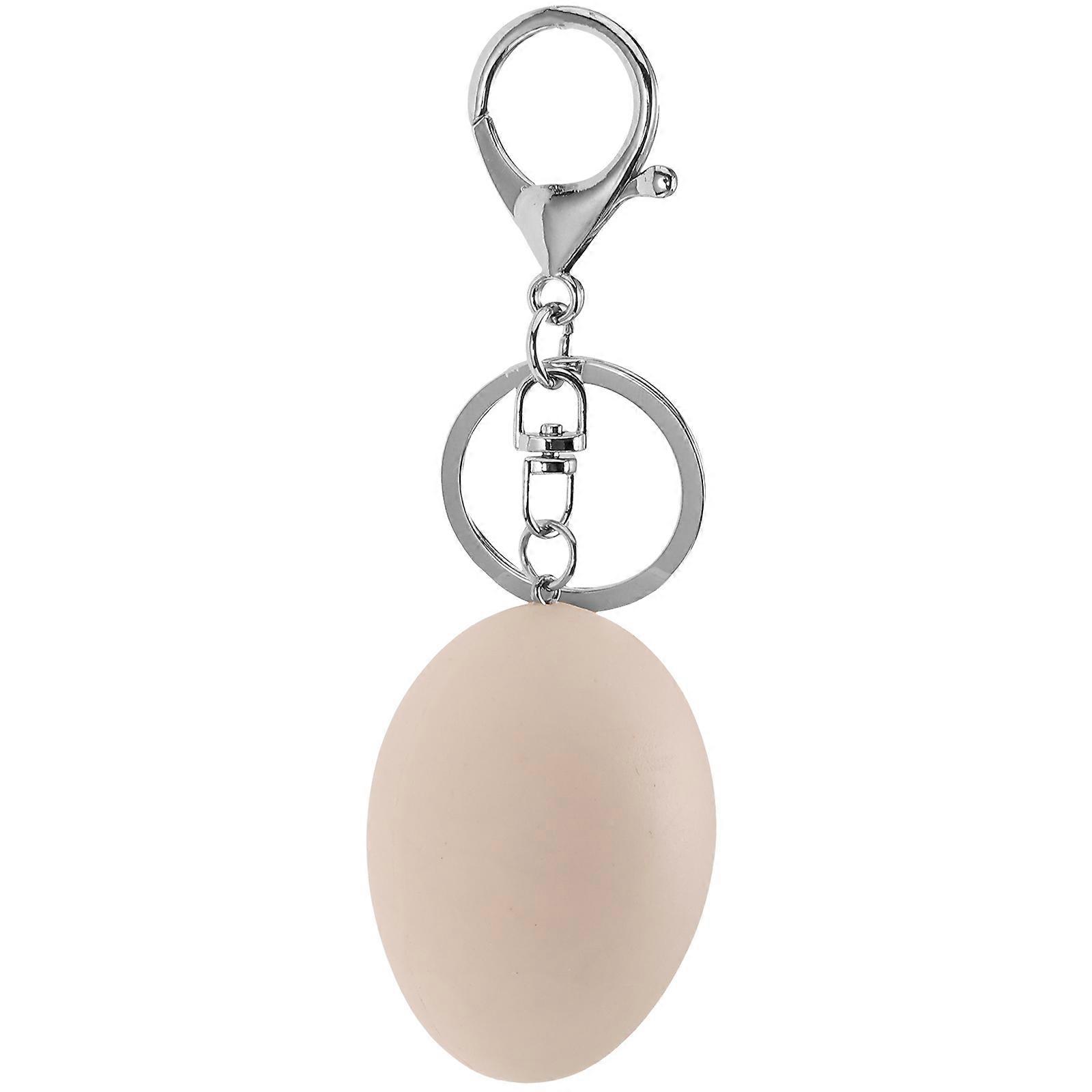 Egg-shaped Hanging Decoration Keychain Daily Use Accessory Multi Color 1Pcs