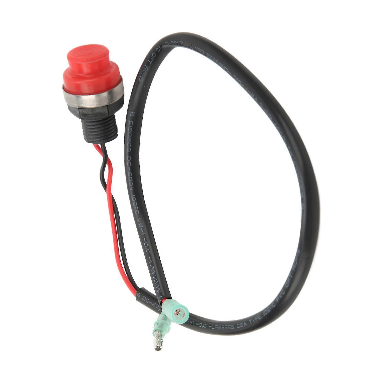 Engine Stop Switch ABS Metal Safe Stable Performance Engine Kill Button for Tohatsu Outboard Motors 