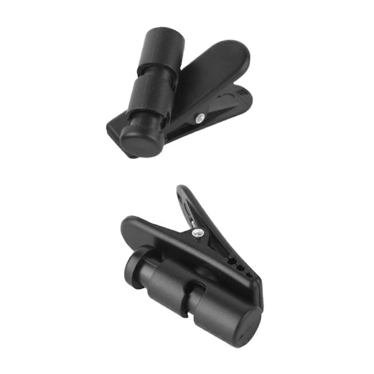 Microphone Cable Clamps Two Piece Earphone Cable Organizer For Tidy Storage Black