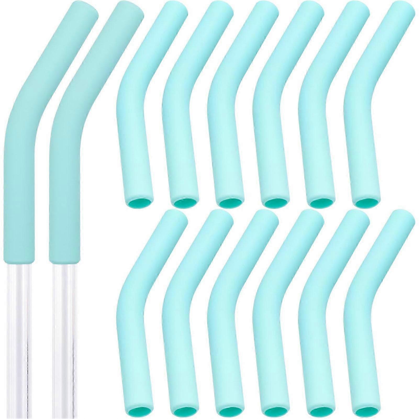 2025 12pcs Reusable Silicone Straw Tips Durable Environmentally Friendly Straw Tip with Sufficient Flexibility for Stainless Steel Metal Straws