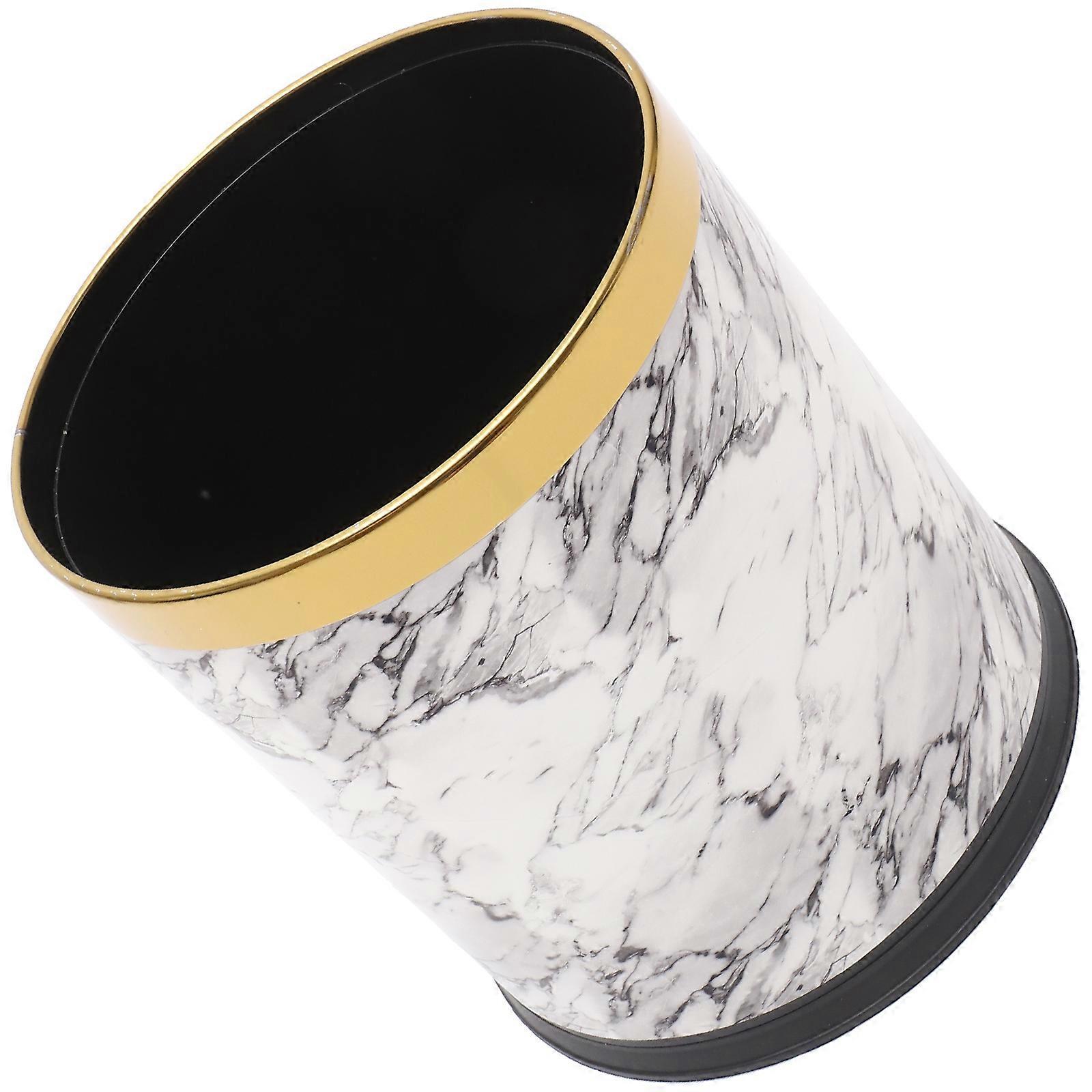 Plastic Round Waste Bin Garbage Can For Home Use 26.5x22.5cm Storing Waste 1Pack