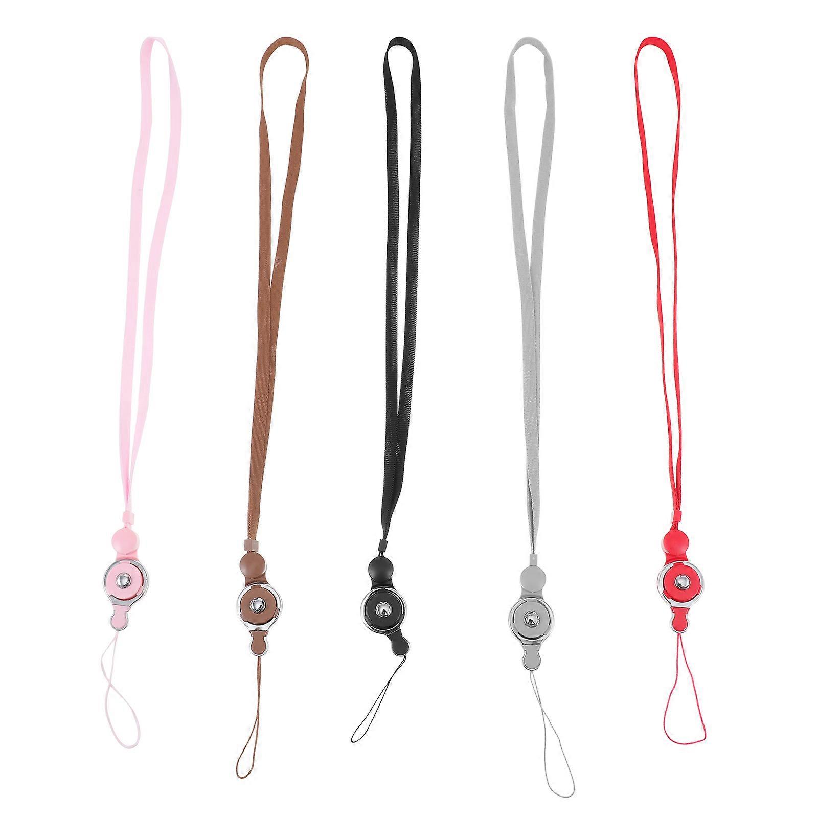 5Pcs Durable Phone Lanyards Wrist Ropes Practical Camera Holders