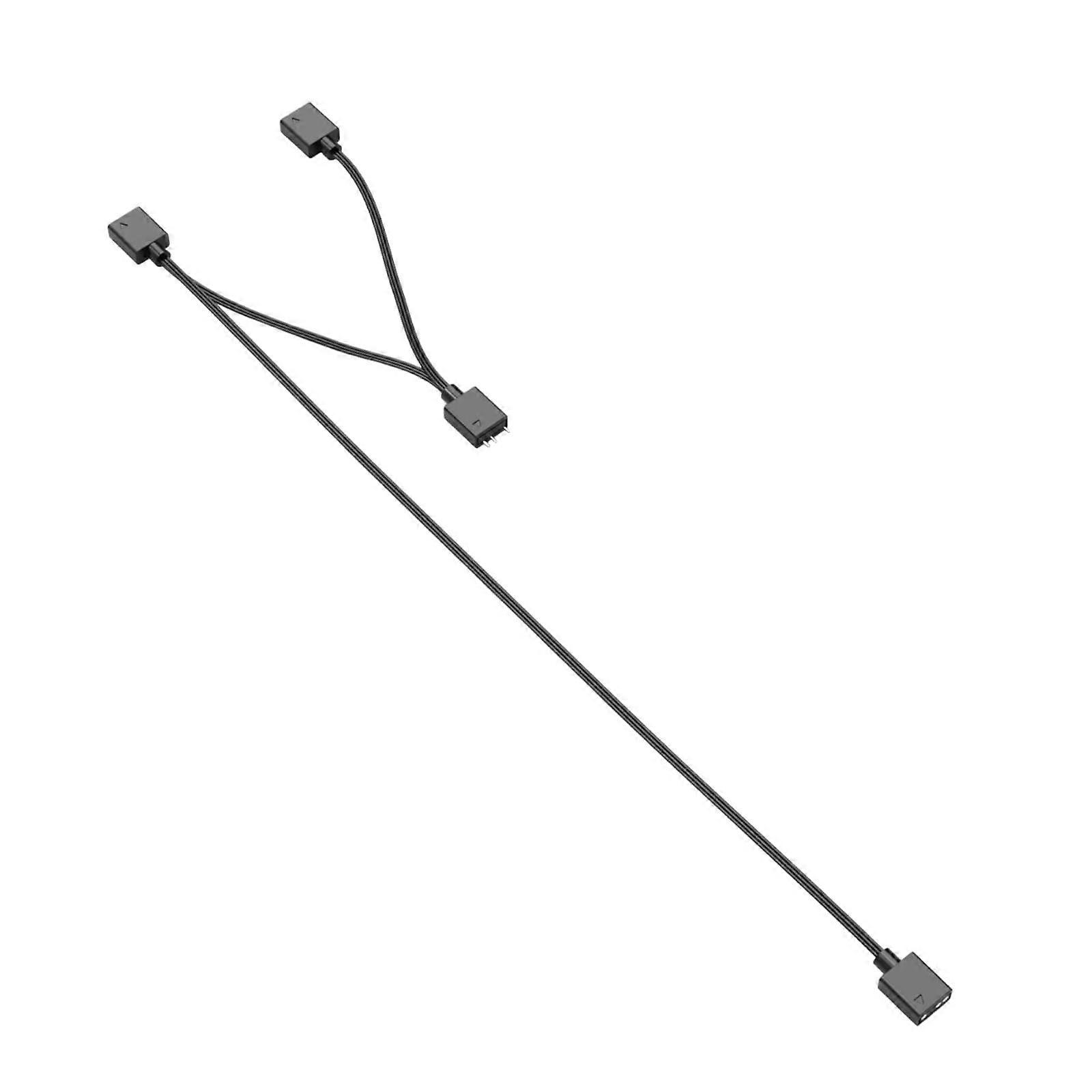 Multiple PC case fans, 3pin, ARGB extension cable, ARGB splitter cable for  PC lighting, simple connector cable Ref: 3437
