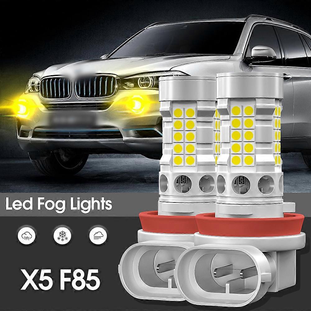 Canbus LED Fog Light Lamp 2pcs Accessories For BMW X5 F15 F85 2013 2014 2015 2016 2017 2018