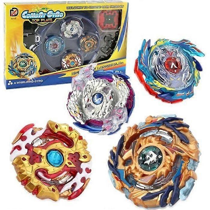 4D Metal Combat Spinning Top - Brand - Model - Launcher Handle - Random Color - Child - Mixed